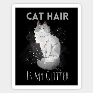 Cat hair is my Glitter - Turkish Angora Magnet